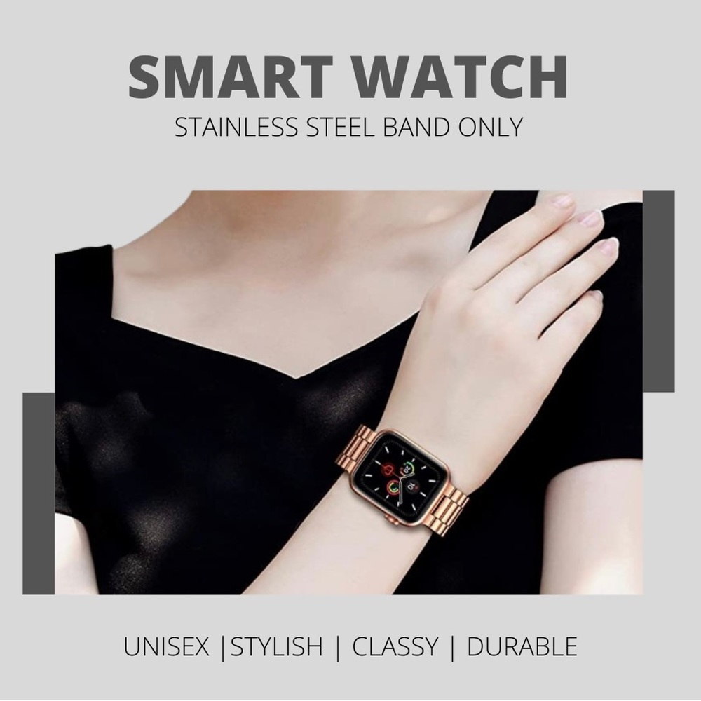 SMART WATCH BAND ONLY- fits 44MM Apple Watch Series 4- UNISEX - NEW